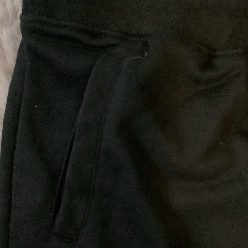 LOWEST🌺 NWT BEBE SPORT BLACK FLEECE MULTICOLOR LOGO JOGGER PANTS - Picture 12 of 13